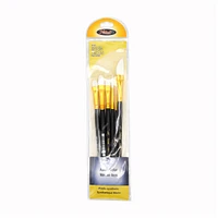 Assorted synthetic brushes, set of 6