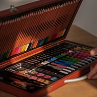 87-Piece Wooden Artist’s Case