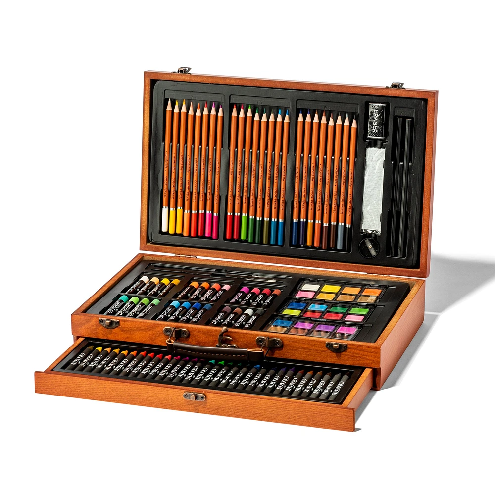 140-Piece Wooden Artist's Case