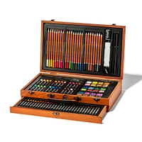 140-Piece Wooden Artist's Case