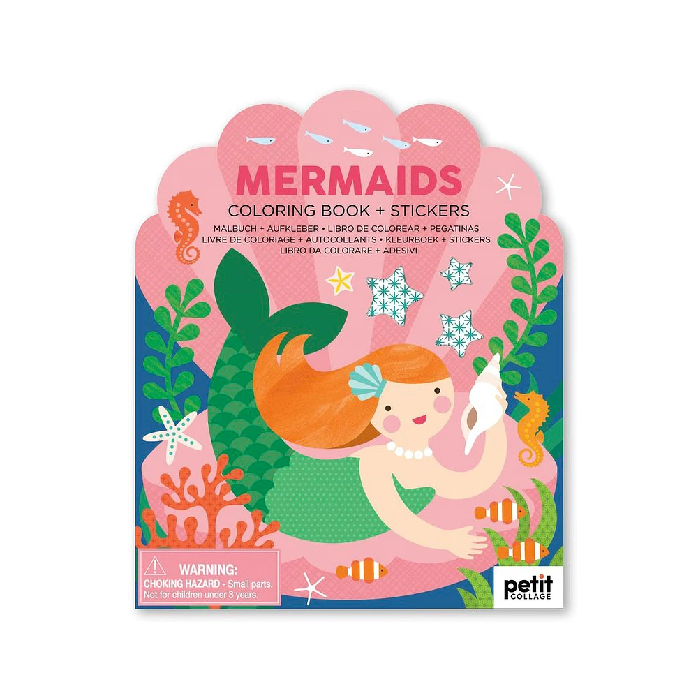 Colouring Book & Stickers: Mermaids - éd. anglaise