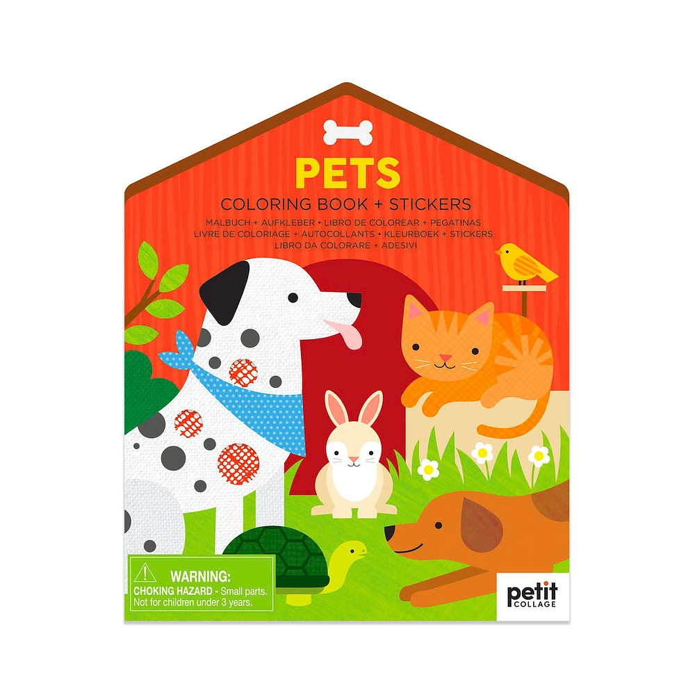 Colouring Book & Stickers: Pets - éd. anglaise