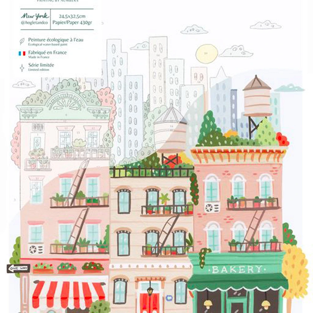 Petit Pinceau Paint by Numbers Kit - "New York"