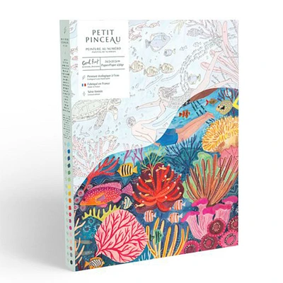 Kit peinture à numéros Petit Pinceau - « Récif de corail »