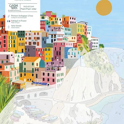 Petit Pinceau Paint by Numbers Kit - "Cinque Terre"
