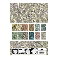 Gift & Creative Paper Book - Marbled Paper Designs