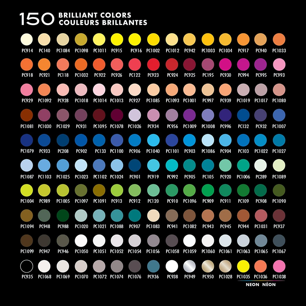 Ens. 150 crayons de couleur Premier