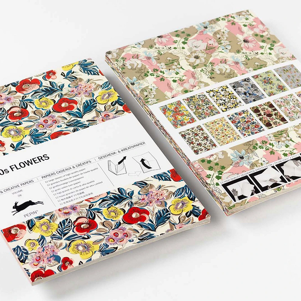 Gift & Creative Paper Book - 1950s Flowers