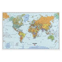 Dry Erase World Map wall decal