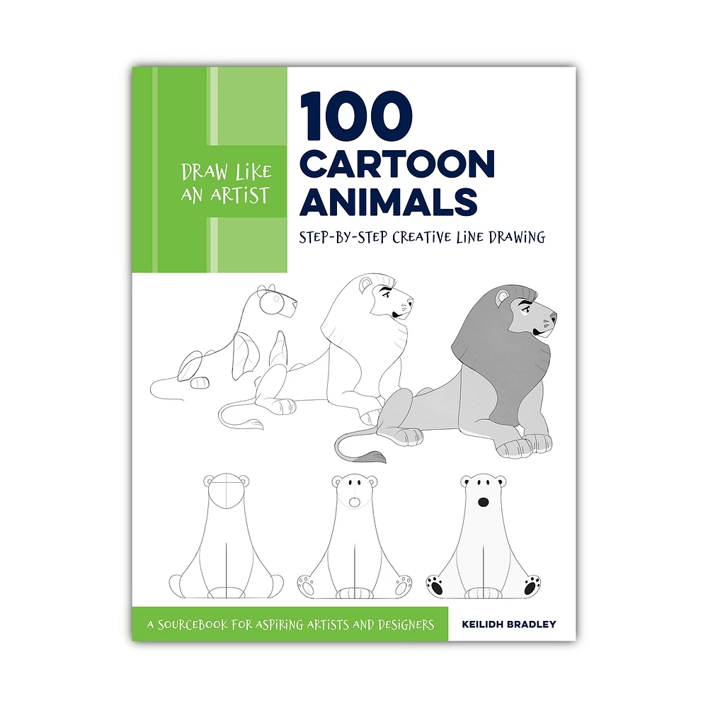 Draw Like an Artist: 100 Cartoon Animals - éd. anglaise