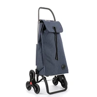 I-Max Tweed 6 Shopping Trolley - Navy