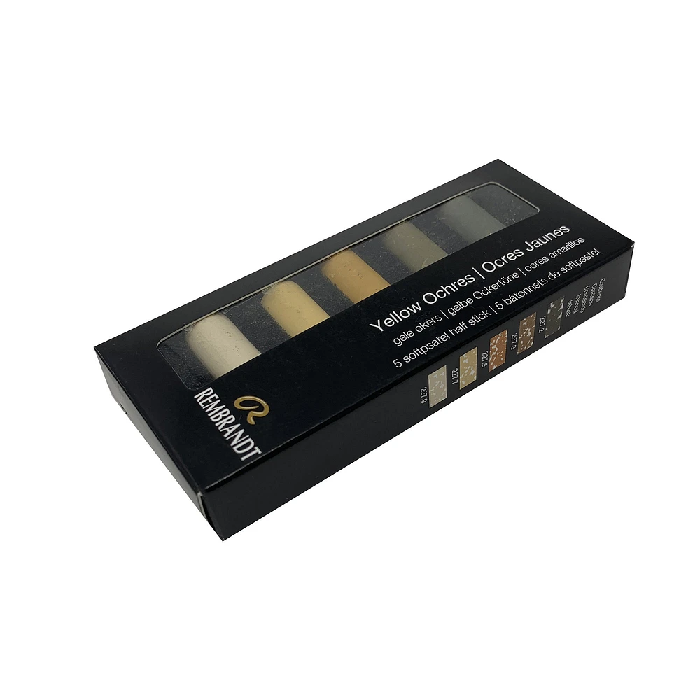 5-Pack Half Stick Soft Pastels - Ochre Yellow