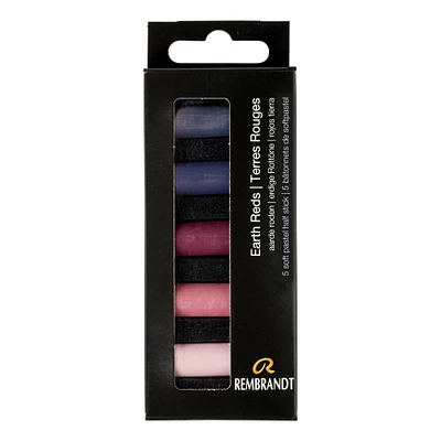 5-Pack Half Stick Soft Pastels - Earth Red