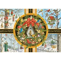 500-Piece Puzzle - "Christmas Songbirds"