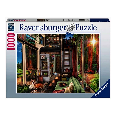 1,000-Piece Puzzle - "Tiny House in Redwood Forest"