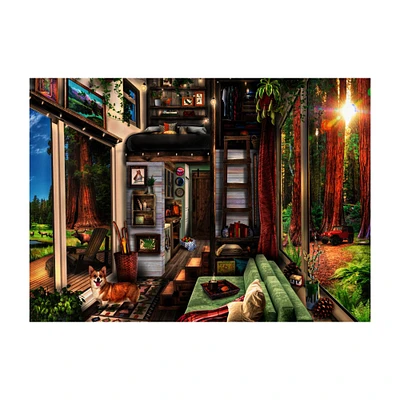 1,000-Piece Puzzle - "Tiny House in Redwood Forest"