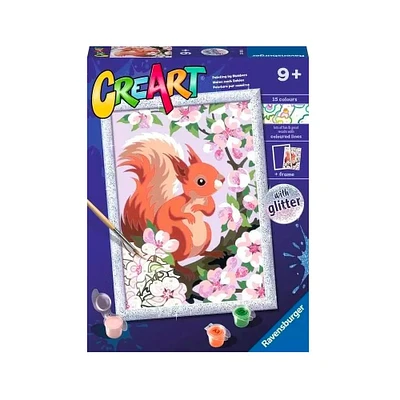 CreArt Kids Paint by Number Kit - Spring Squirrel