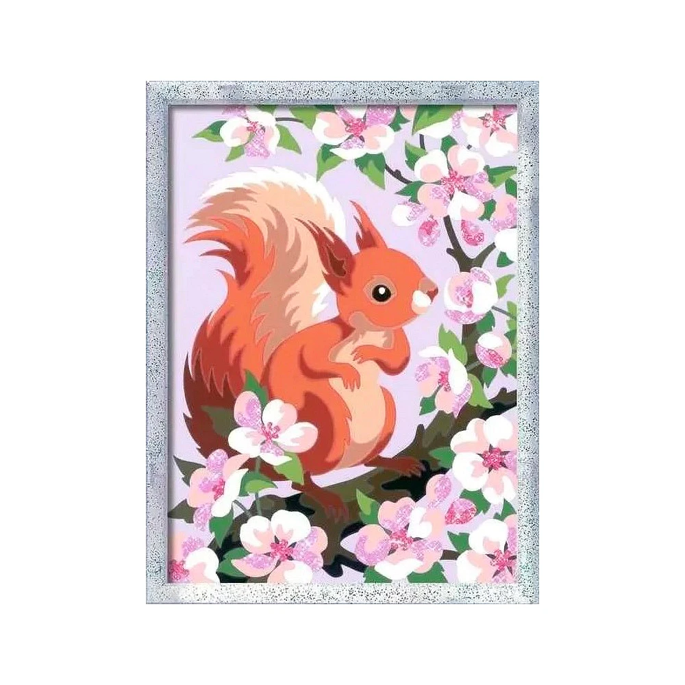 CreArt Kids Paint by Number Kit - Spring Squirrel