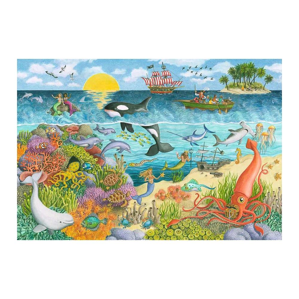 2 x 24-Piece Puzzle Box - "Pirates & Mermaids"