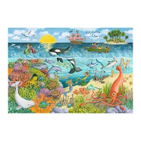 2 x 24-Piece Puzzle Box - "Pirates & Mermaids"