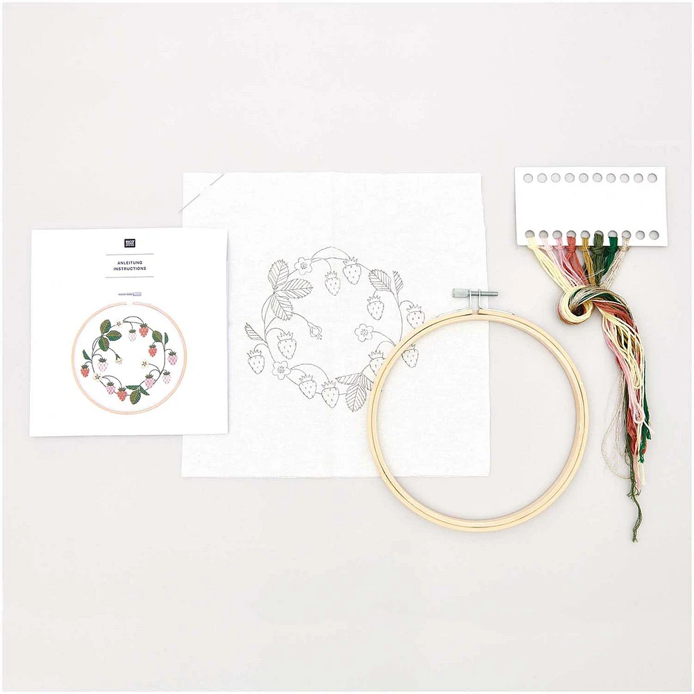 X-Stitch Embroidery Kit - Strawberry Crown