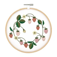 X-Stitch Embroidery Kit - Strawberry Crown