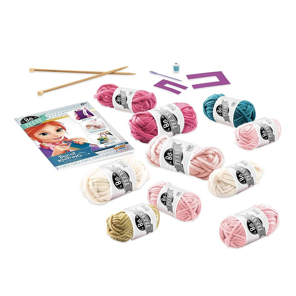 Kit to learn how to knit in 3 steps