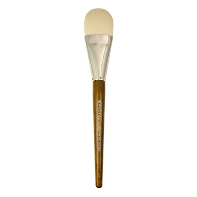 Jumbo White Paintbrush - Filbert