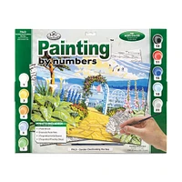 Kit peinture à numéros - « Jardin avec vue sur la mer »