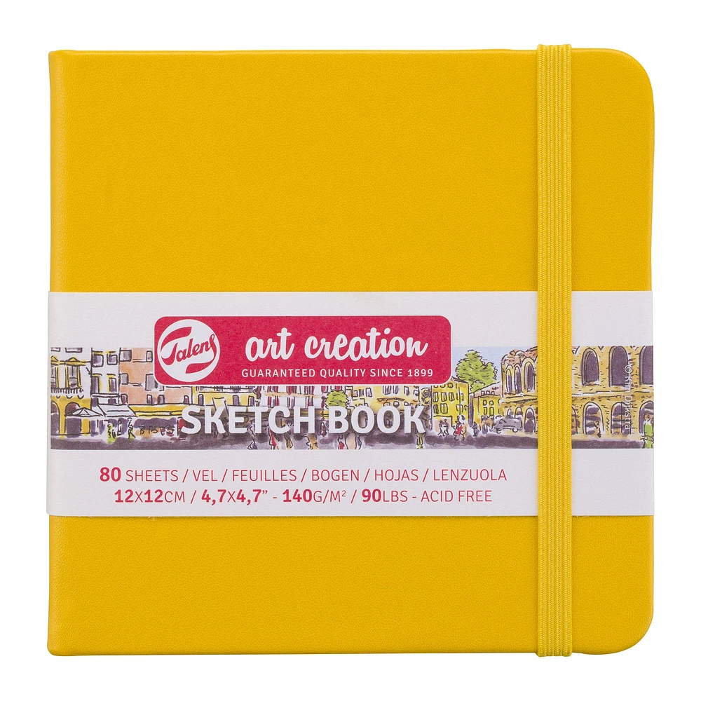 Carnet croquis Art Creation - jaune doré