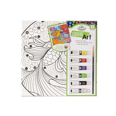 Canvas Art Acrylic Paint Set — Fish