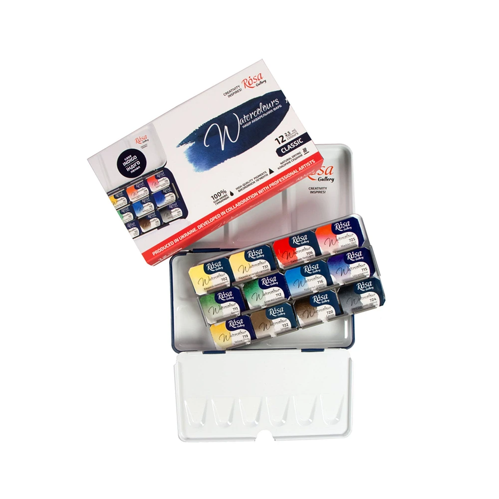 12-Pan Fine Art Watercolour Paint Set