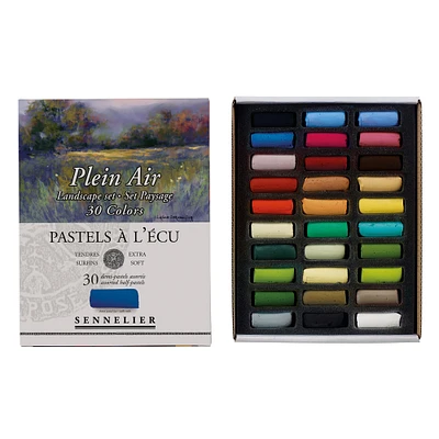 Ens. demi-pastels tendres à l'écu