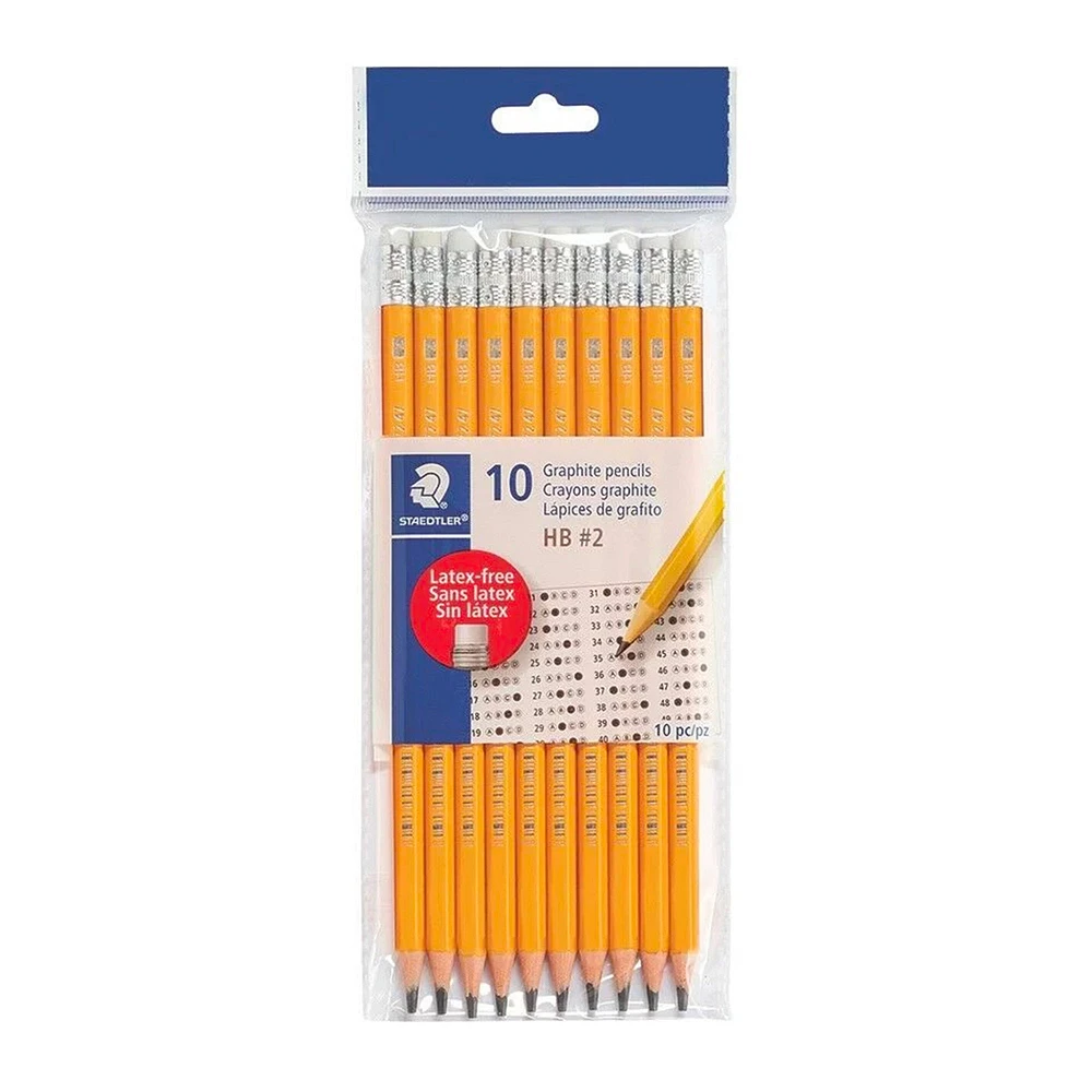 Ens. 10 crayons graphite HB                