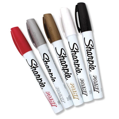 Set of 5 Basic Sharpie Paint Markers