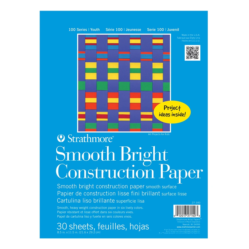 Smooth Bright Construction Pad – 30 sheets – 8.5x11.5