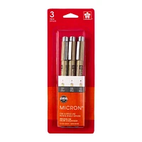 3-Pack Pigma Micron Pens - Cool Grey