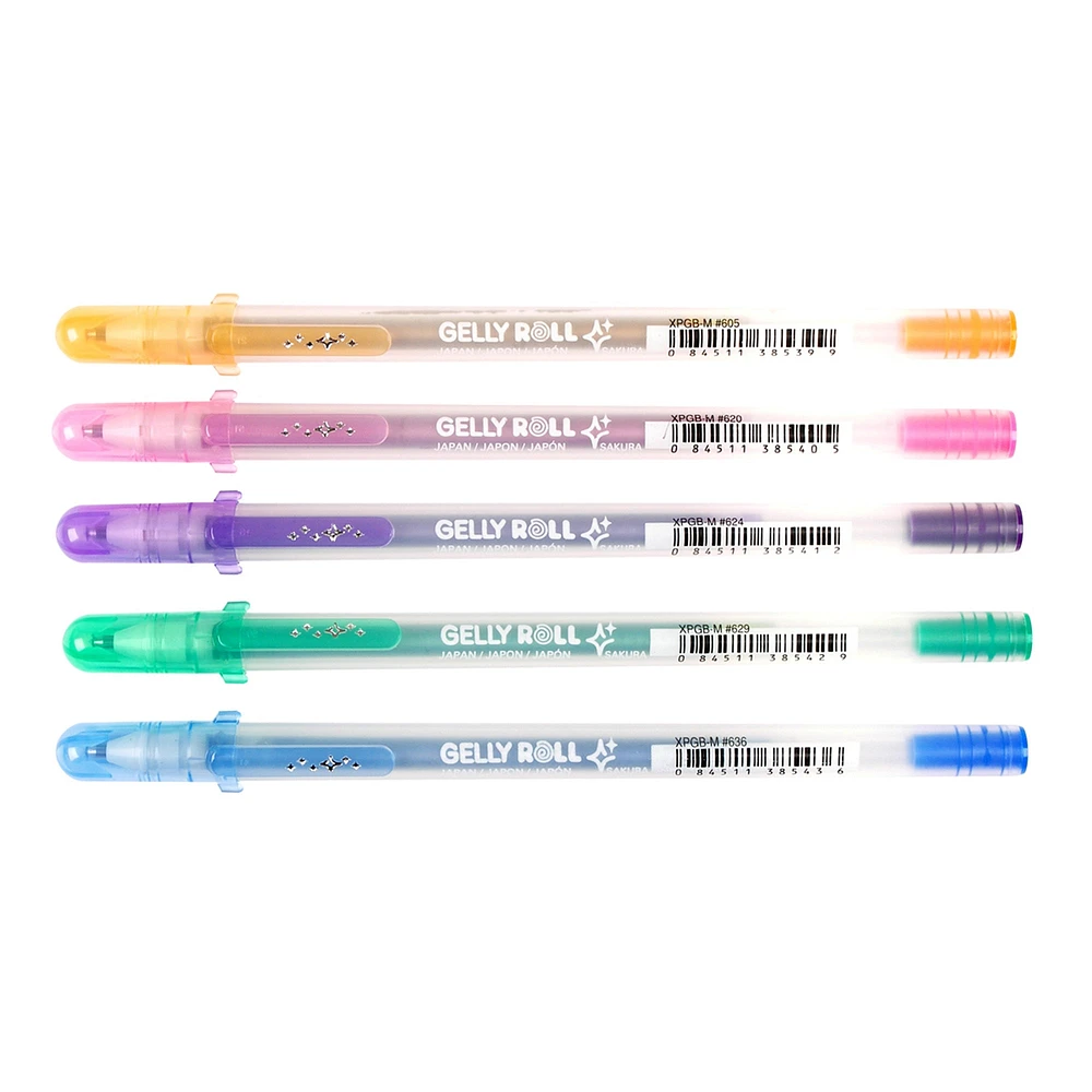 Set of 5 Silver Shadow Gelly Roll® Pens