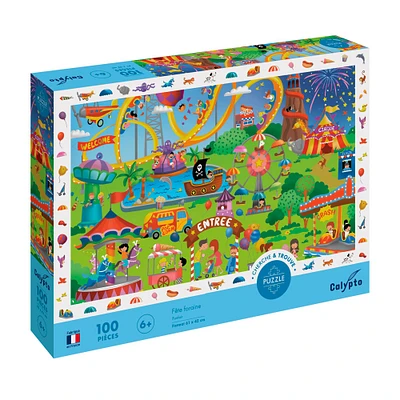100-Piece Search & Find XXL Puzzle - "Carnival"