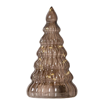 Sapin à lumières DEL Lucy - chêne, 23 cm 