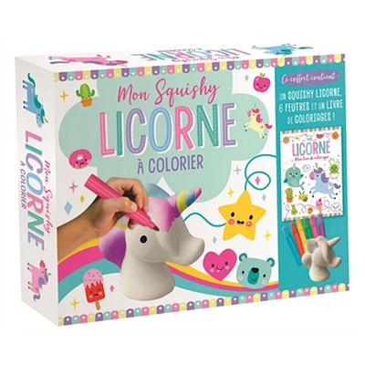 Mon squishy licorne à colorier - French Ed