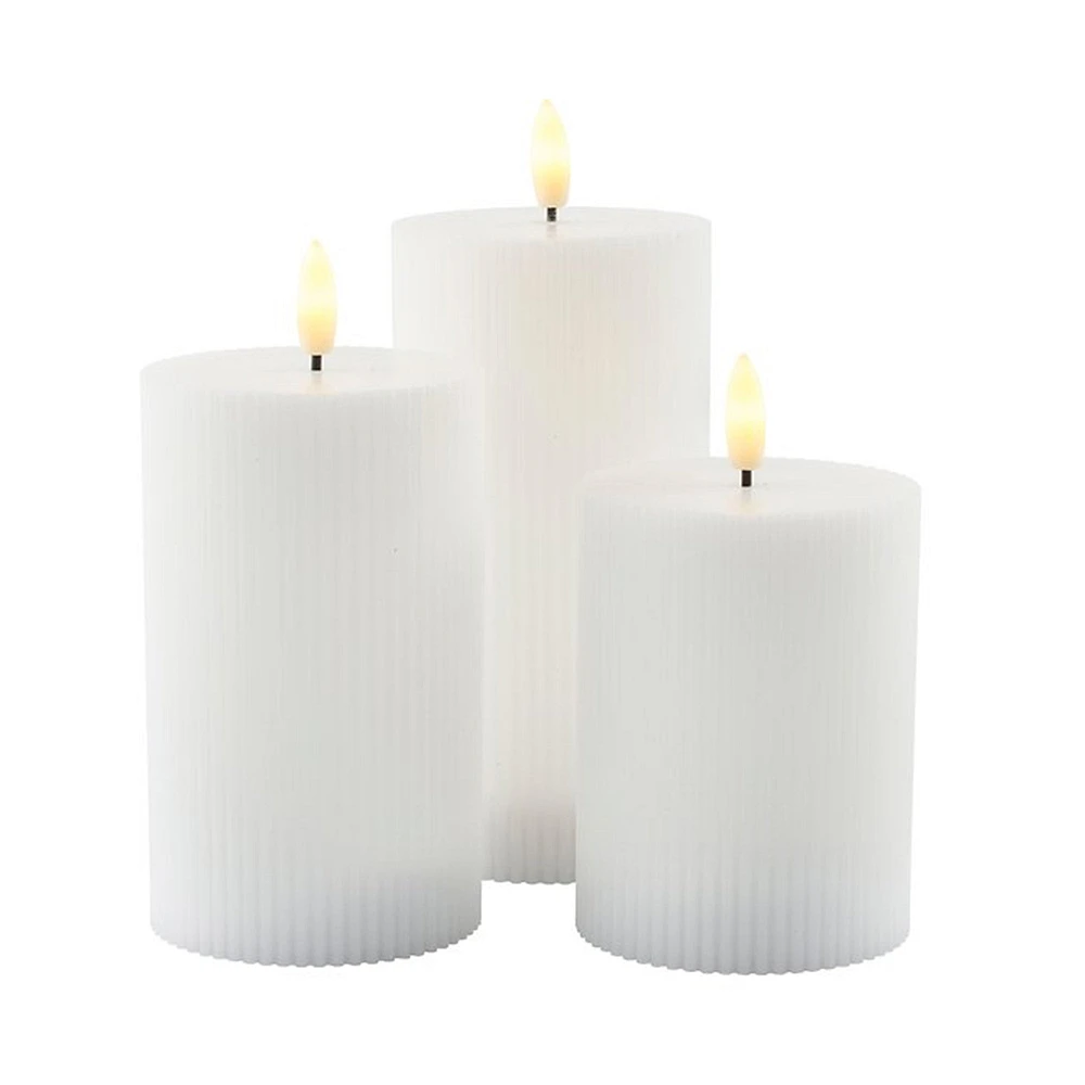 3-Piece Smilla LED Candle Set