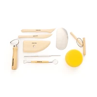 Ens. 10 outils de poterie