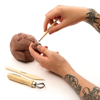 Ens. 10 outils de poterie