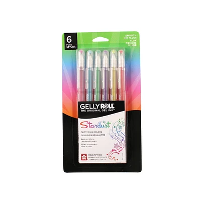 6-Pack Gelly Roll Stardust Pens