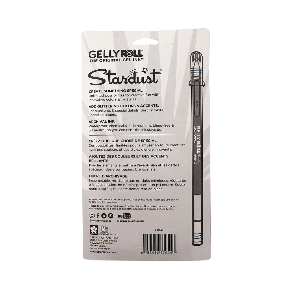 Ens. 5 stylos Gelly Roll Stardust - météore