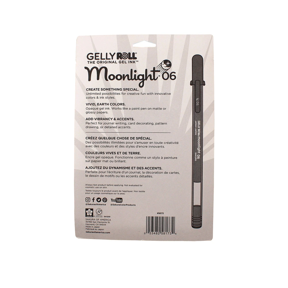 10-Pack Gelly Roll Moonlight 06 Pens - Assorted Colours