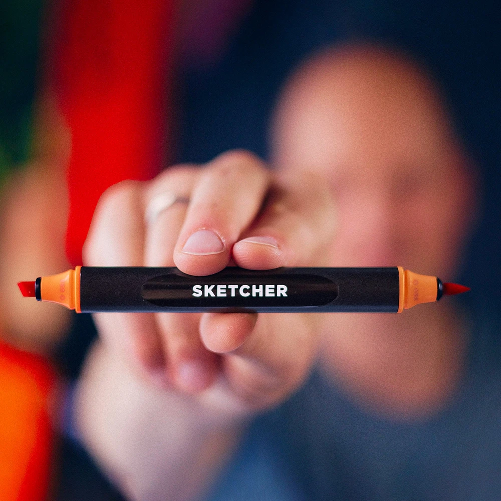 Sketcher Marker : Brush Tip - Deep Red