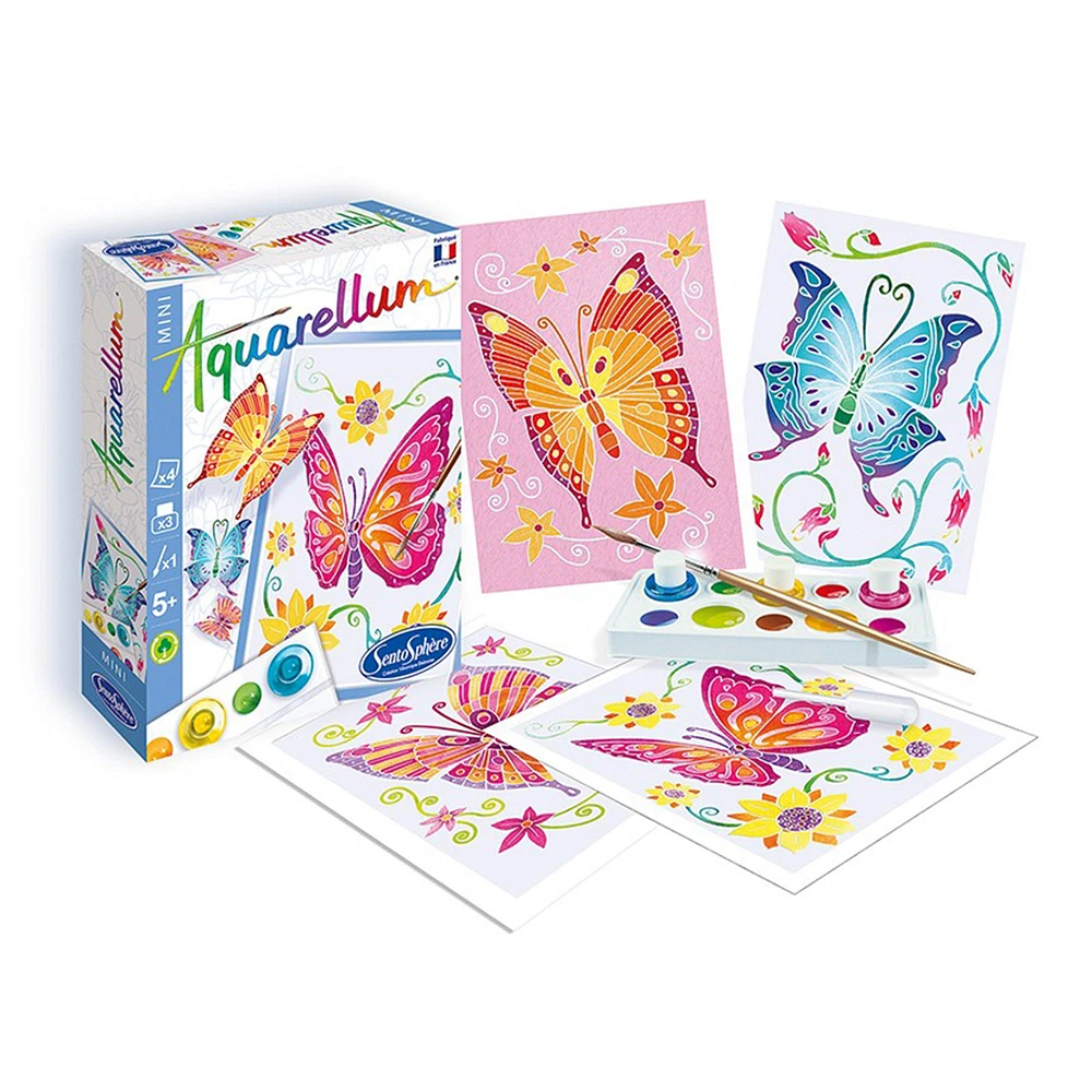 Aquarellum Mini Painting Kit - Butterflies