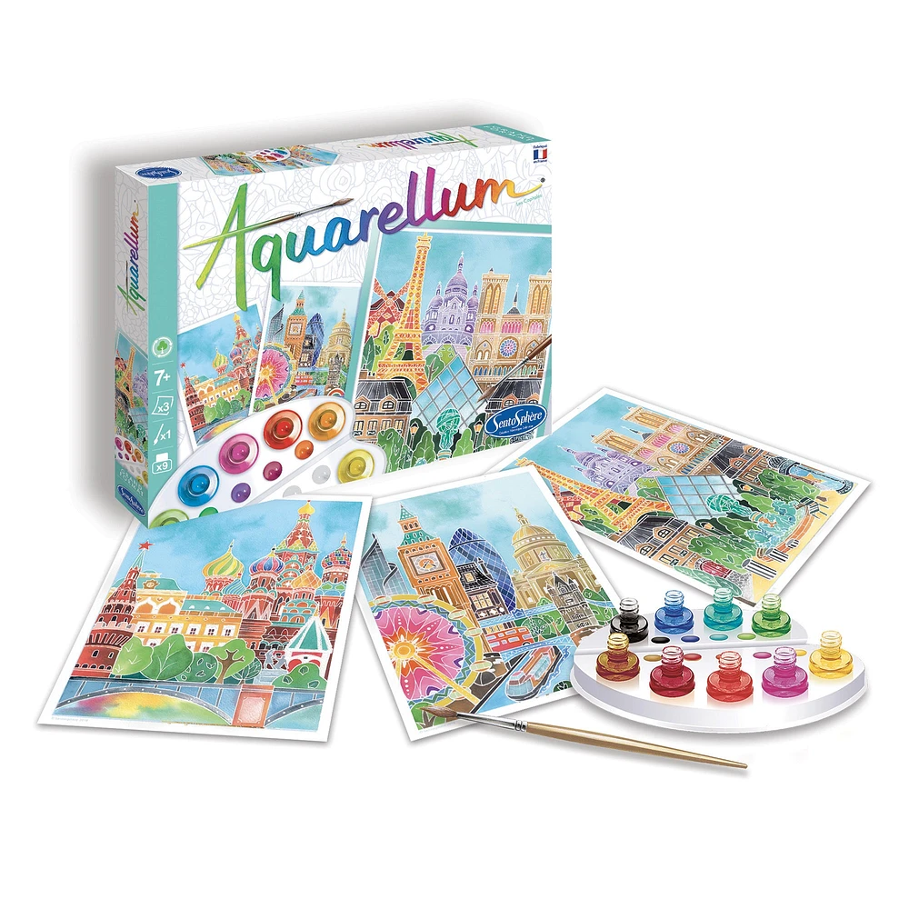 Coffret peinture Aquarellum grand format - cerfs enchantés